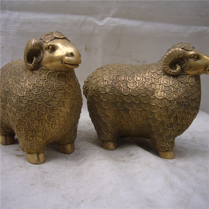 商務(wù)禮品新風(fēng)尚 純銅金錢(qián)羊金屬工藝品擺件批發(fā)解析