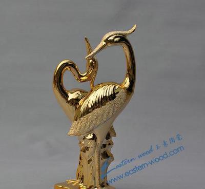 潮州工藝精粹 迷你雙鶴噴砂工藝品的批發魅力